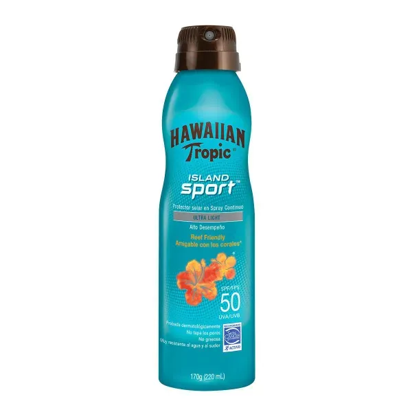 12979 - Protetor Solar em Spray Sport Spray FPS50 170g Hawaiian Tropic 12979 - Protetor Solar em Spray Sport Spray FPS50 170g Hawaiian Tropic